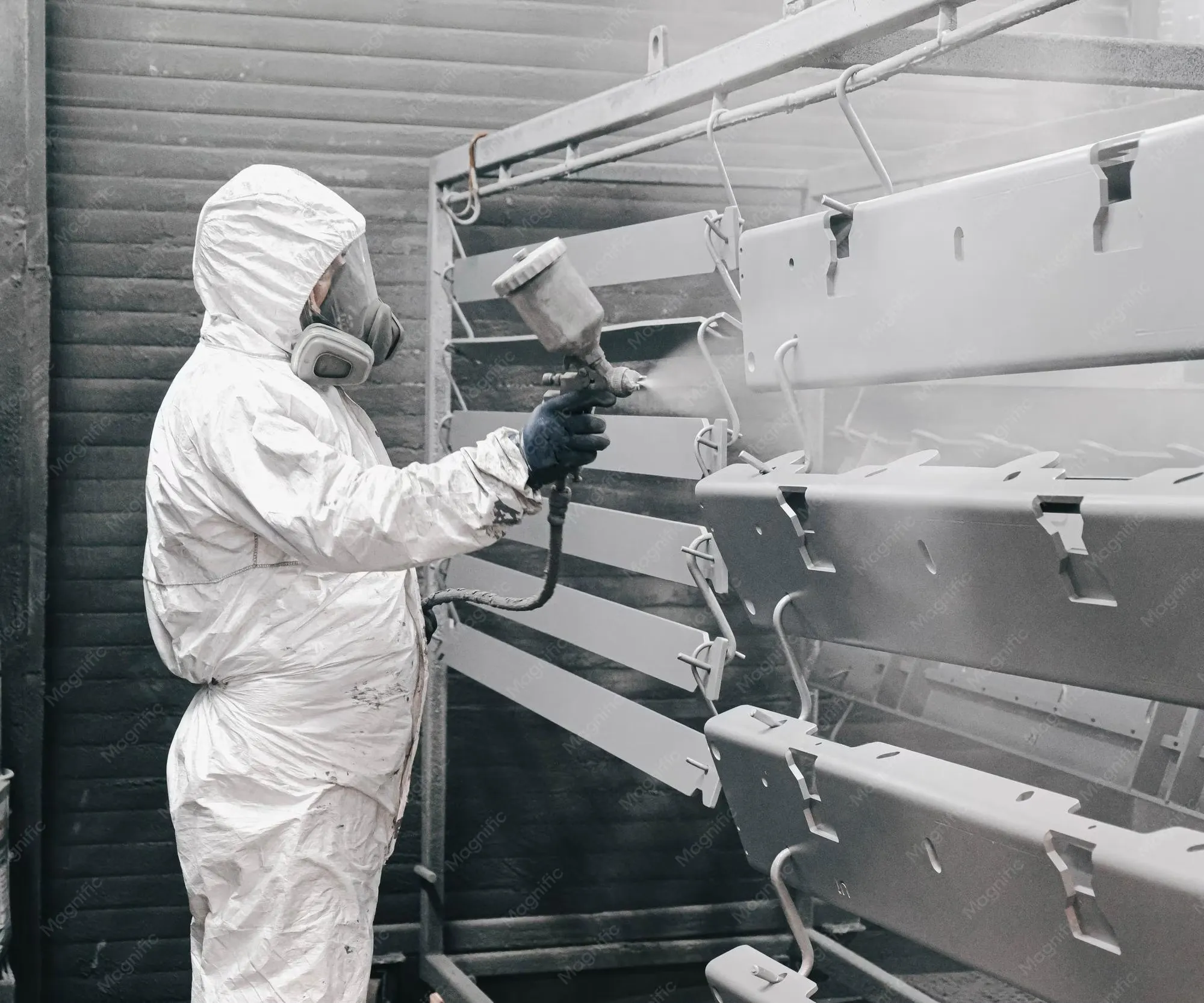 Pintura industrial de peças