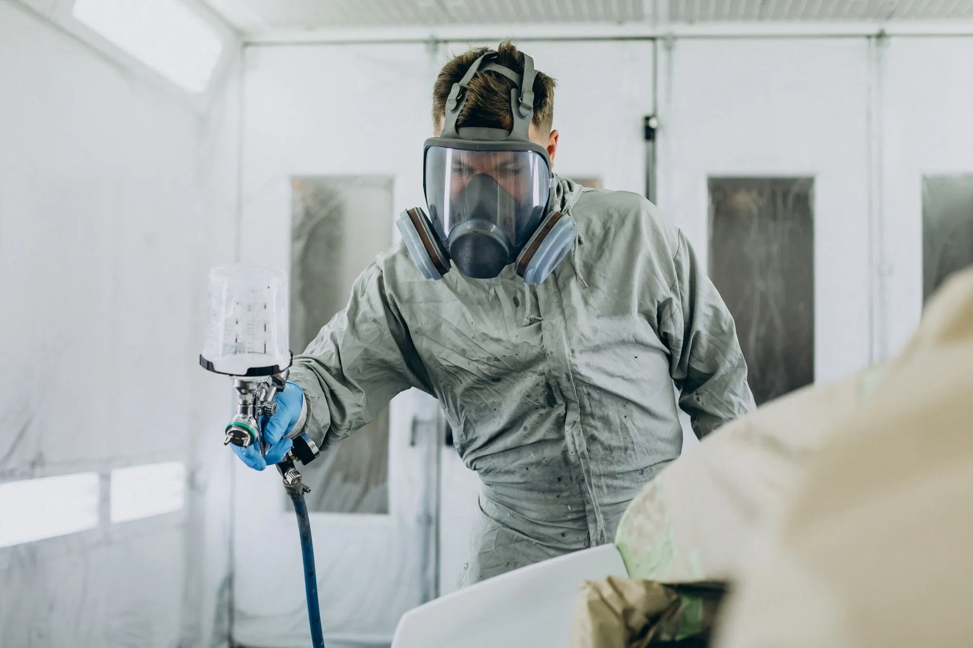 Serviço de pintura spray industrial em Guarulhos